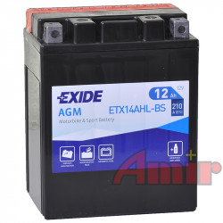 Akumulator Exide Bike ETX14AHL-BS - 12V 12Ah 210A