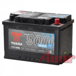 Akumulator Yuasa Start-Stop AGM - 12V 70Ah 760A YBX9096