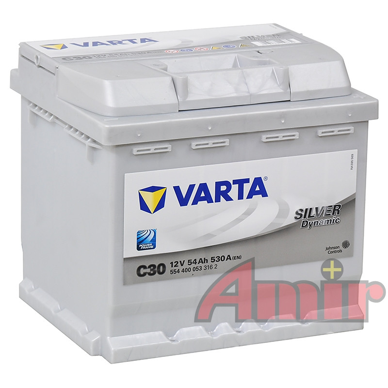 Varta SILVER Dynamic C30 12Volt 54Ah 530A/EN 554 400 053 3162 car batt –  PART MASTER DIRECT