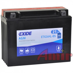 Akumulator Exide Bike ETX24HL-BS - 12V 21Ah 350A