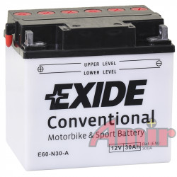 Akumulator Exide Bike E60-N30-A - 12V 30Ah 300A