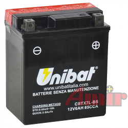 Akumulator Unibat CBTX7L-BS - 12V 6Ah 85A
