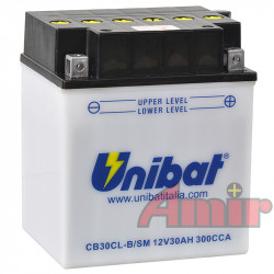 Akumulator Unibat CB30CL-B - 12V 30Ah 300A