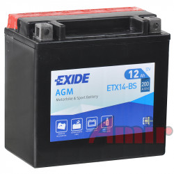 Akumulator Exide Bike ETX14-BS - 12V 12Ah 200A YTX14-BS