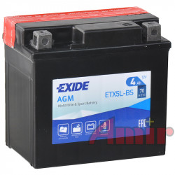 Akumulator Exide Bike ETX5L-BS - 12V 4Ah 70A YTX5L-BS