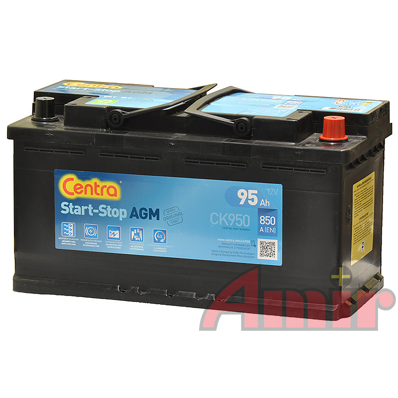 Akumulator Centra Start-Stop AGM - 12V 95Ah 850A CK950