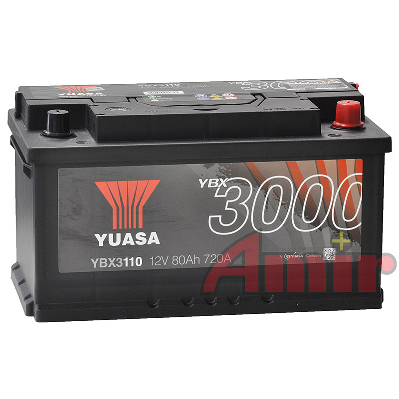 Akumulator Yuasa SMF - 12V 80Ah 720A YBX3110