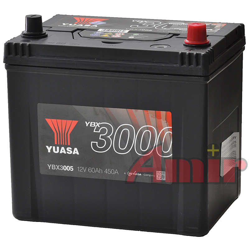 Akumulator Yuasa SMF - 12V 60Ah 450A YBX3005 JAPAN P+