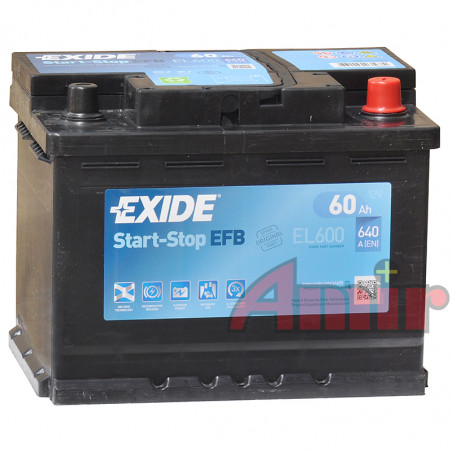 Akumulator Exide Start-Stop EFB - 12V 60Ah 640A EL600