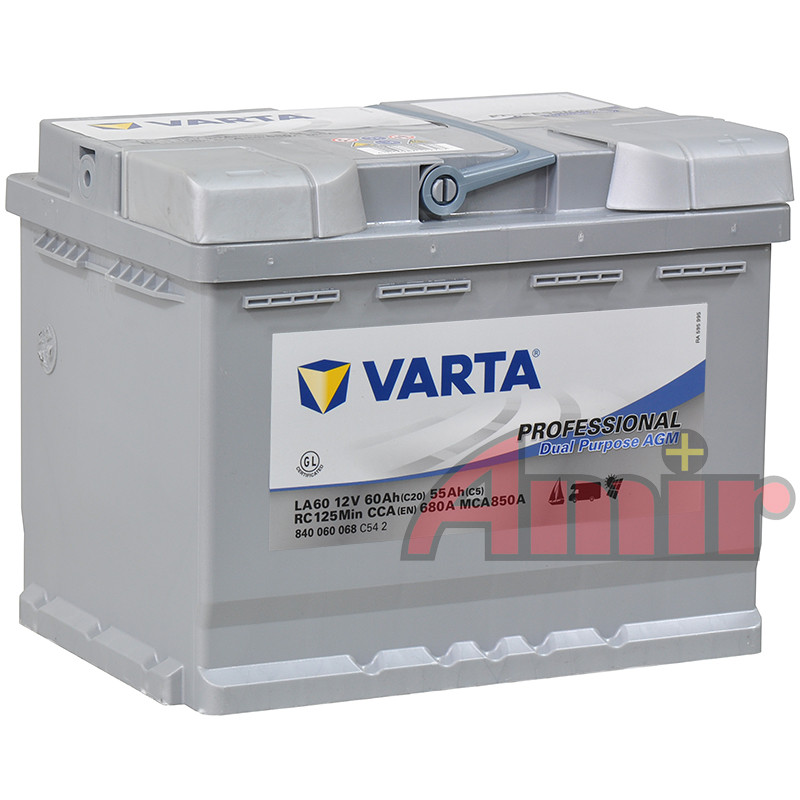 Akumulator Varta Professional - 12V 60Ah 680A LA60 Dual Purpose AGM