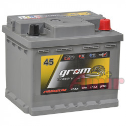 Akumulator Grom Premium - 12V 45Ah 450A