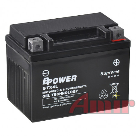 Akumulator BPower Supreme GTX4L - 12V 3Ah 60A YTX4L-BS